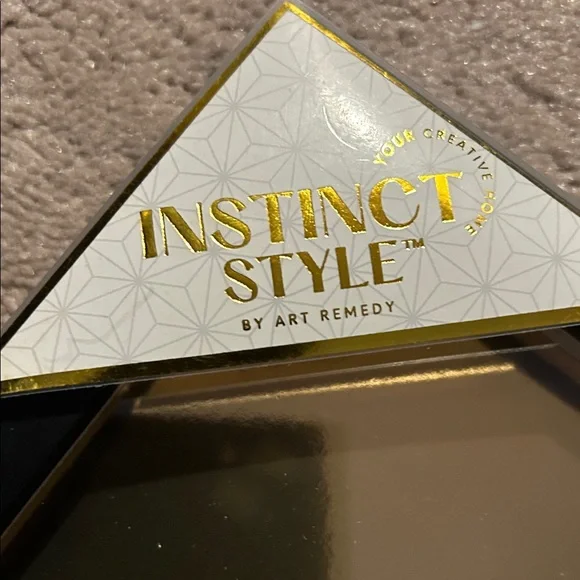 Floral Gold Wall Art with Black Frame by Instinct Style NWT - Picture 7 of 10